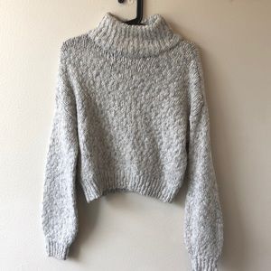 Hollister cropped turtleneck sweater